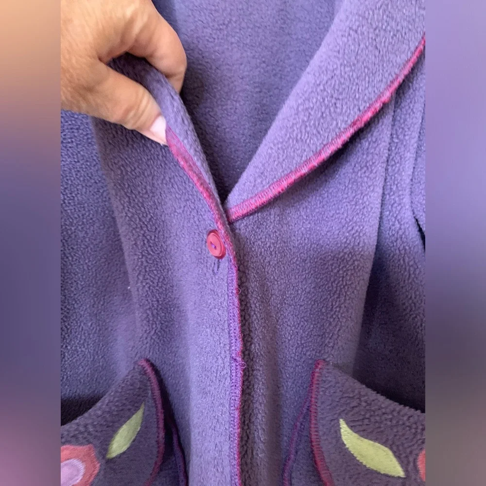 Cottagecore grannycore jacket with Embroidered Flowers🌴